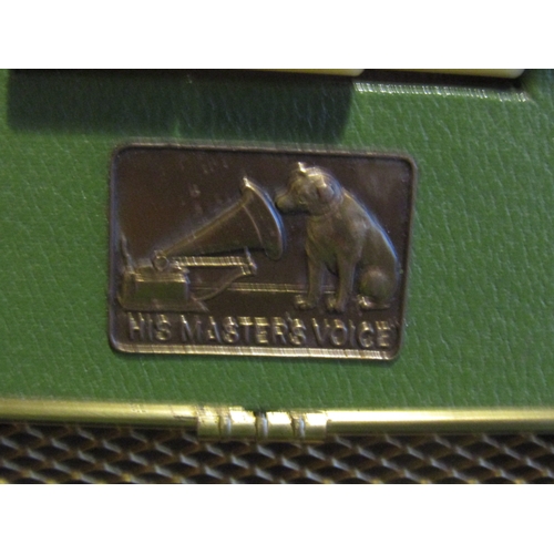 1585 - Vintage His Masters Voice Cased Radiogram Approximately 12 Inches Wide x 11 Inches High