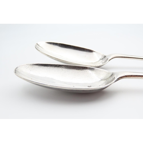 138 - Pair of Silver Serving Spoons Each 20cm Long