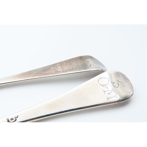 138 - Pair of Silver Serving Spoons Each 20cm Long