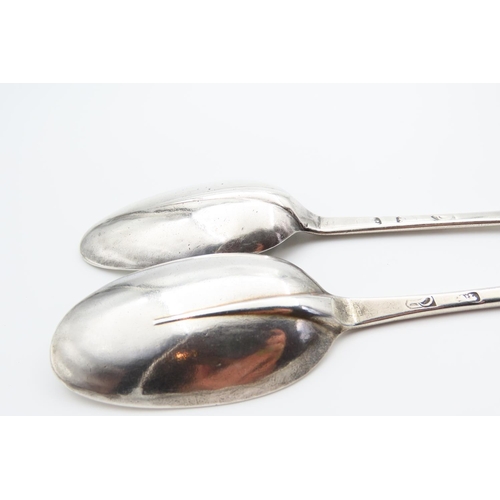 138 - Pair of Silver Serving Spoons Each 20cm Long