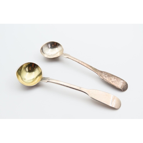 Pair of London Silver Mustard Spoons Hallmarked 1821 Each 10cm Long