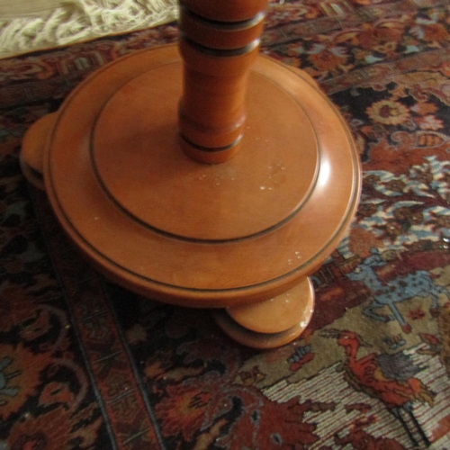 456 - Hat and Coat Stand Turned Pedestal Form Approximately 6ft 2 Inches High