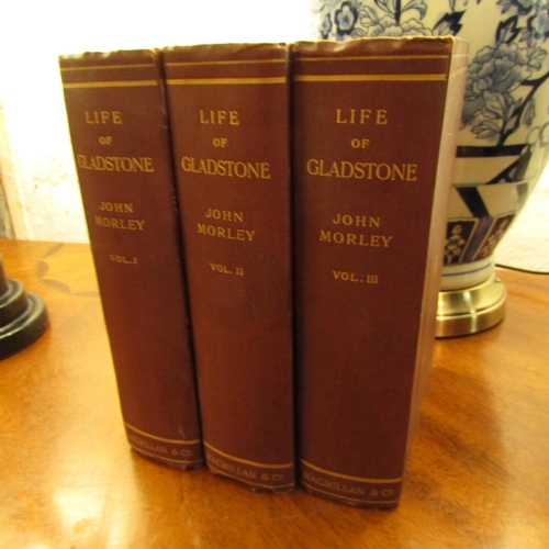 470 - Three Volumes The Life of William Ewert Gladstone Various Engravings Contained within Complete