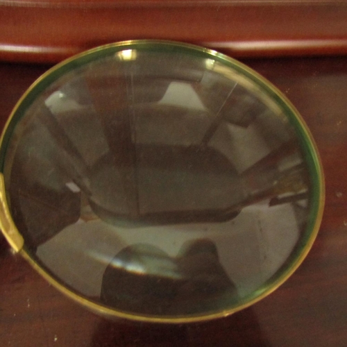 478 - Magnifying Glass Brass Mounted Approximately 8 Inches High