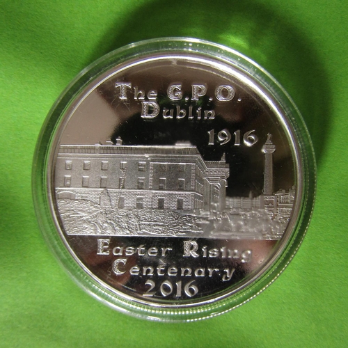 489 - Silver GPO Dublin Commemorative Coin Centenary 1916-2016 Mint Condition Encapsulated