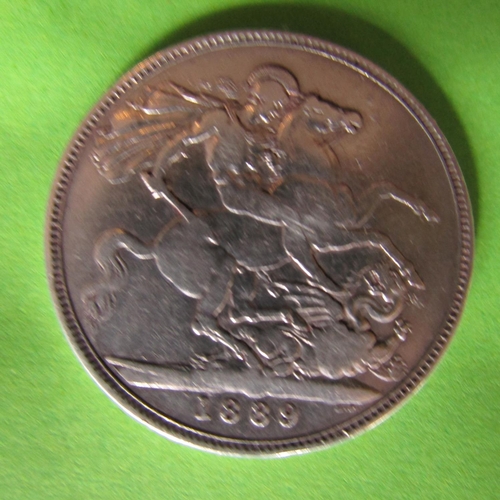 491 - Silver Queen Victoria Coin Dated 1889