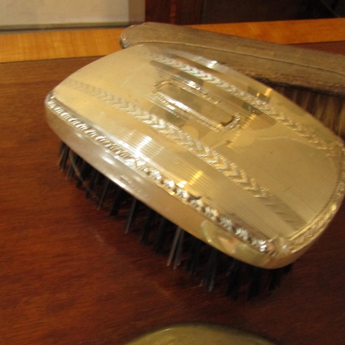 563 - Two Silver Mounted Brushes One Hairbrush, One Clothes Brush