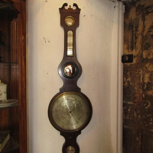 566 - Regency Wall Barometer Approximately 32 Inches High