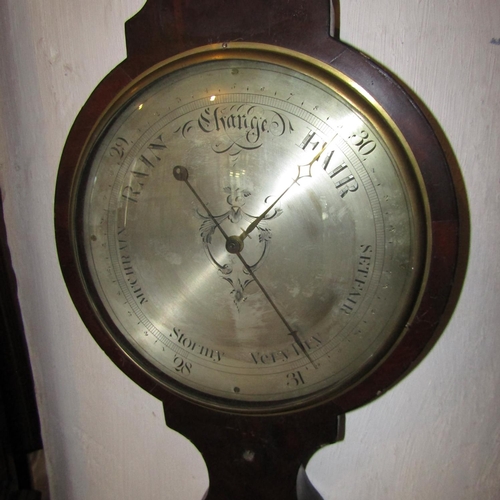 566 - Regency Wall Barometer Approximately 32 Inches High