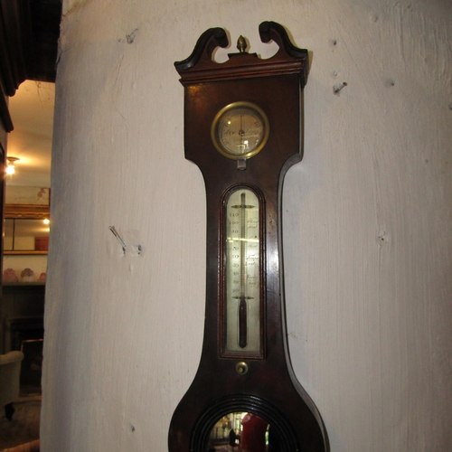 566 - Regency Wall Barometer Approximately 32 Inches High