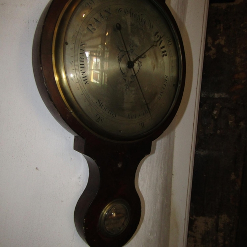 566 - Regency Wall Barometer Approximately 32 Inches High