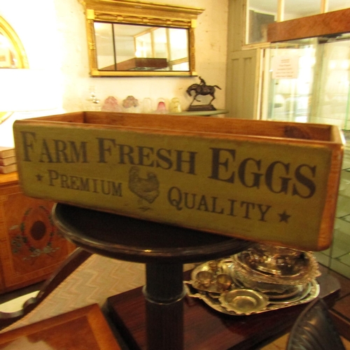 602 - Farm Fresh Eggs Carry Case Approximately 14 Inches Wide