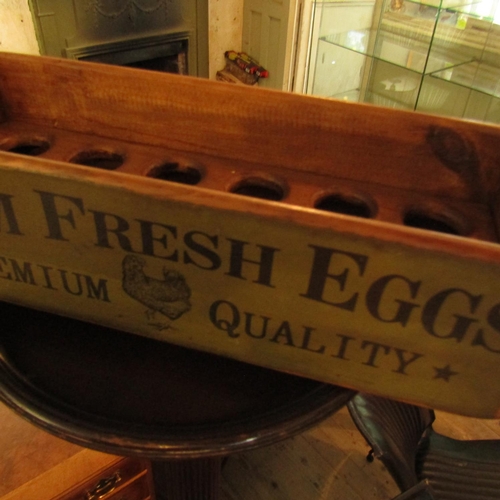 602 - Farm Fresh Eggs Carry Case Approximately 14 Inches Wide