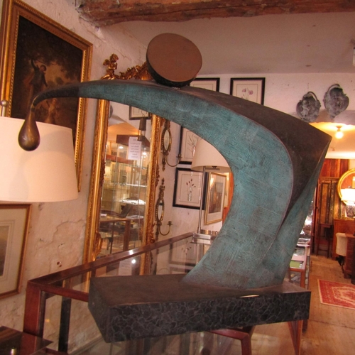 623 - Bronze Sculpture Abstract Form after Hearsey Approximately 24 Inches Wide x 22 Inches High