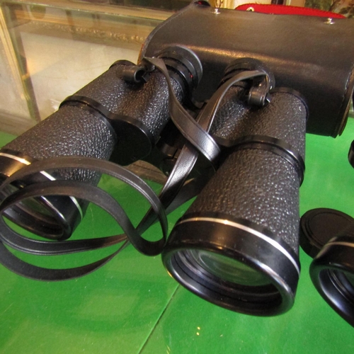 624 - Two Pairs of Binoculars with Carry Cases