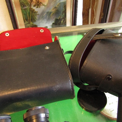 624 - Two Pairs of Binoculars with Carry Cases