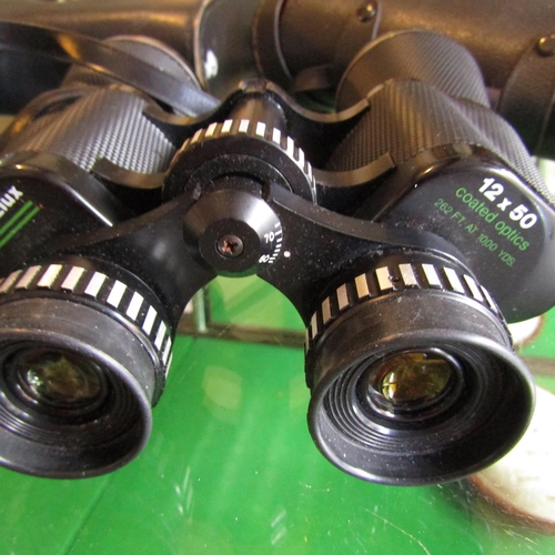 624 - Two Pairs of Binoculars with Carry Cases