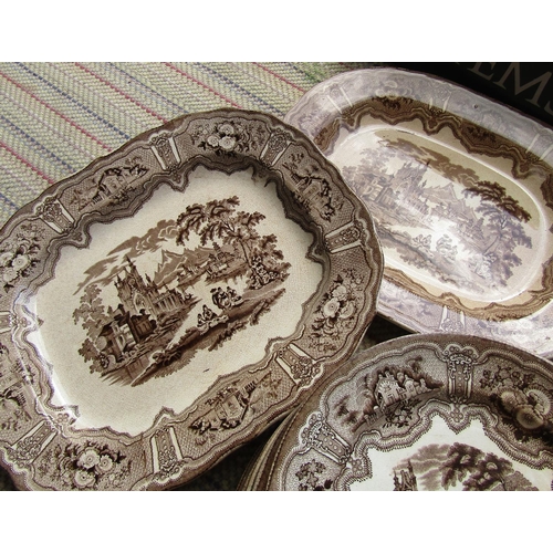 627 - Collection of Various Table Porcelain Including Four Platters and Quantity of Various Dinner Plates