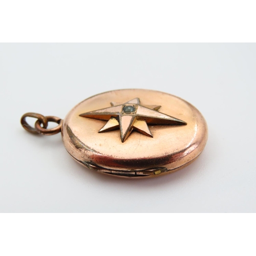 64 - 9 Carat Rose Gold Hinge Form Pendant Oval Form 3cm high Excluding Bale