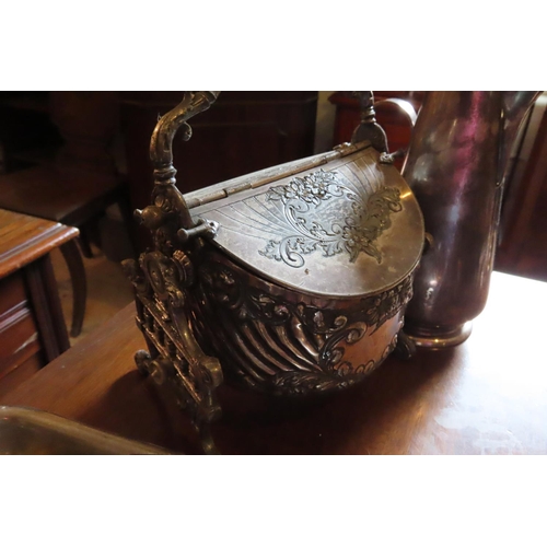 681 - Quantity of Various Silver Plate Including Large Hotel Teapot and Others Including Carving Set etc