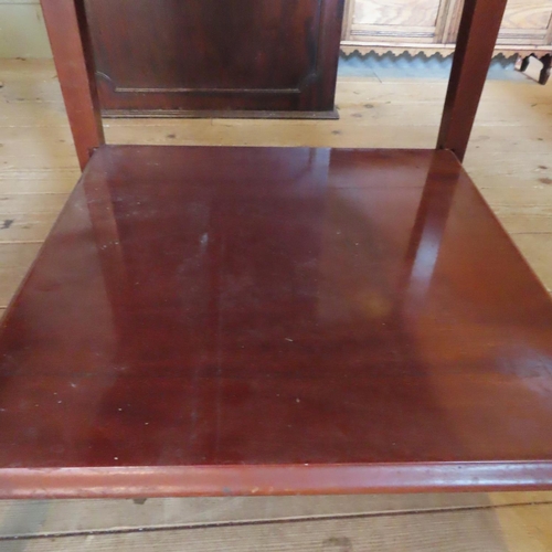 686 - Mahogany Square Form Occasional Table with Undertier Approximately 18 Inches Square