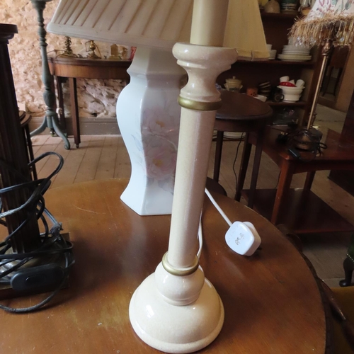 689 - Three Table Lamps Electrified Working Order