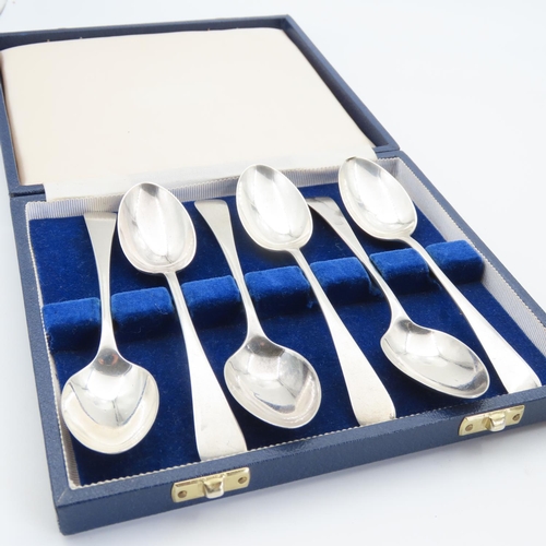 103 - Set of Six Silver Teaspoons Contained within Original Presentation Case