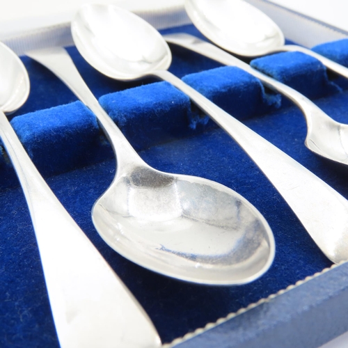 103 - Set of Six Silver Teaspoons Contained within Original Presentation Case