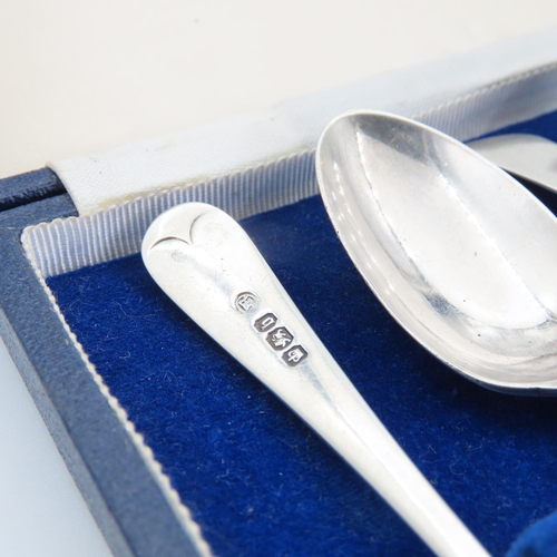 103 - Set of Six Silver Teaspoons Contained within Original Presentation Case