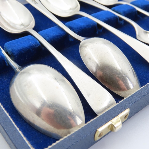 103 - Set of Six Silver Teaspoons Contained within Original Presentation Case