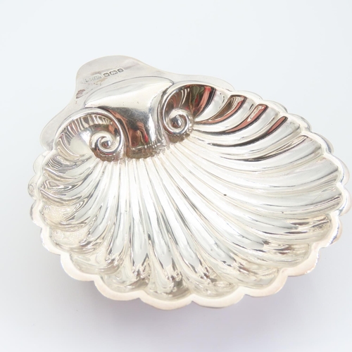 108 - Silver Scallop Shell Butter Dish Hallmarked 1911