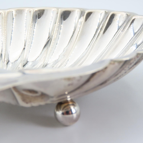 108 - Silver Scallop Shell Butter Dish Hallmarked 1911