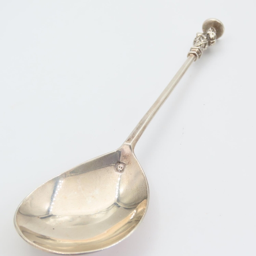 169 - Silver Apostle Spoon Attractively Detailed 18cm Long