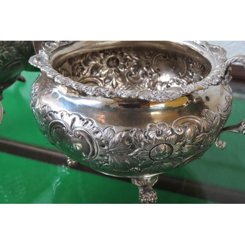 176 - Irish Silver Tea Set Hallmarked Dublin 1821 Charles Marsh 1,446 Gram Weight