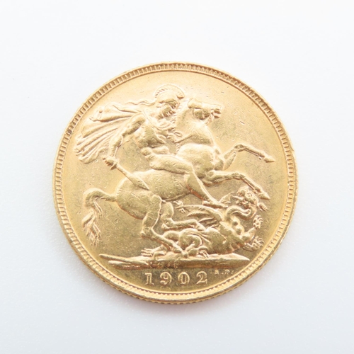 210 - Full Gold Sovereign Dated 1902