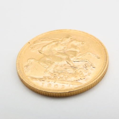 210 - Full Gold Sovereign Dated 1902