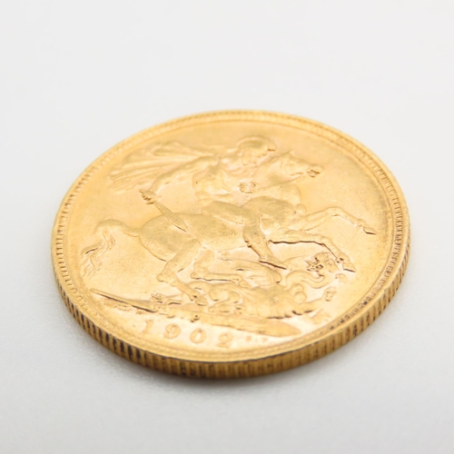 211 - Full Gold Sovereign Dated 1902