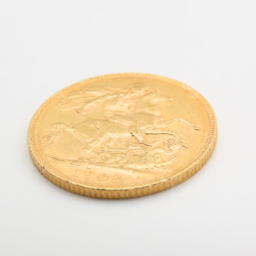 212 - Full Gold Sovereign Dated 1905