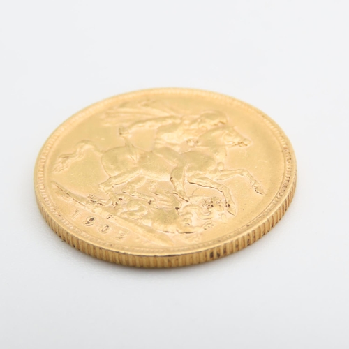 213 - Full Gold Sovereign Dated 1902