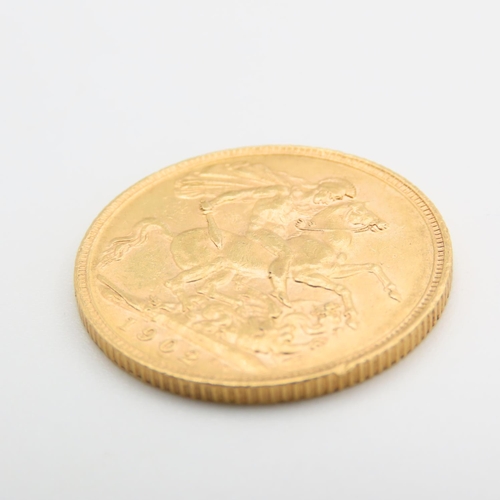 214 - Full Gold Sovereign Dated 1902