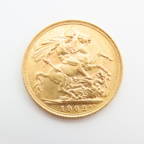 215 - Full Gold Sovereign Dated 1902