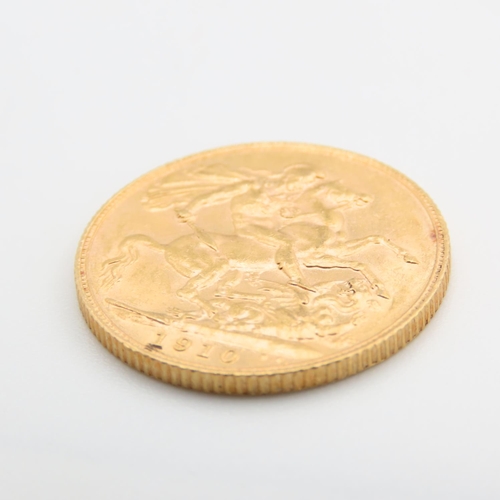 216 - Full Gold Sovereign Dated 1910
