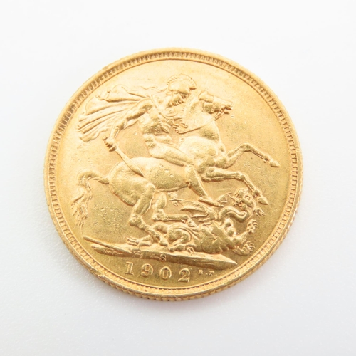 217 - Full Gold Sovereign Dated 1902
