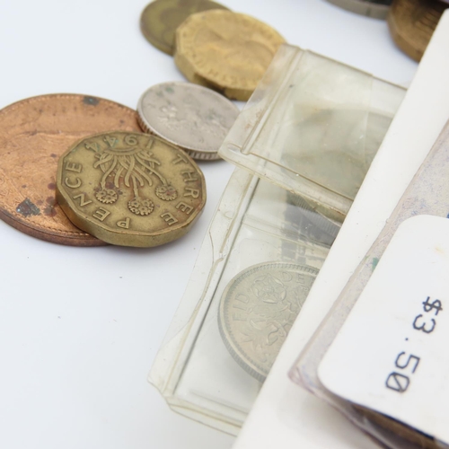 218 - Collection of Various Old Coins and Bank Notes Quantity as Photographed