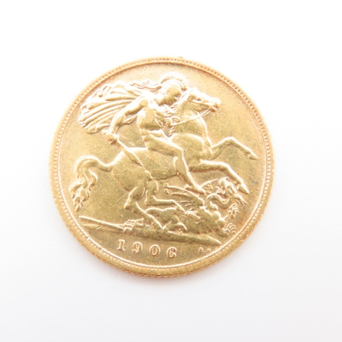 219 - Half Gold Sovereign Dated 1906
