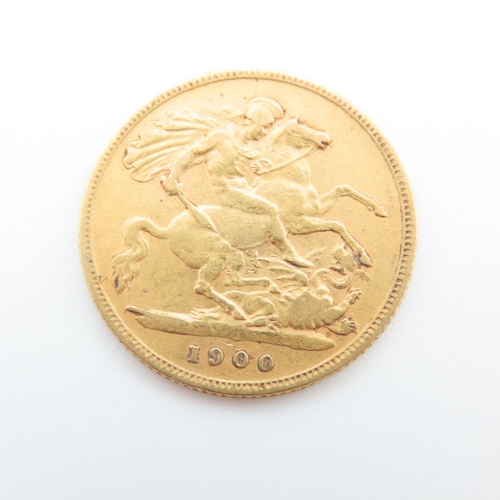 220 - Half Gold Sovereign Dated 1900
