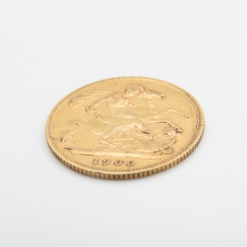 220 - Half Gold Sovereign Dated 1900