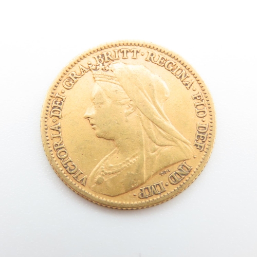 220 - Half Gold Sovereign Dated 1900