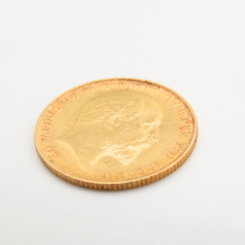 221 - Half Gold Sovereign Dated 1908