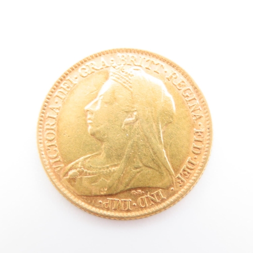 222 - Half Gold Sovereign Dated 1896